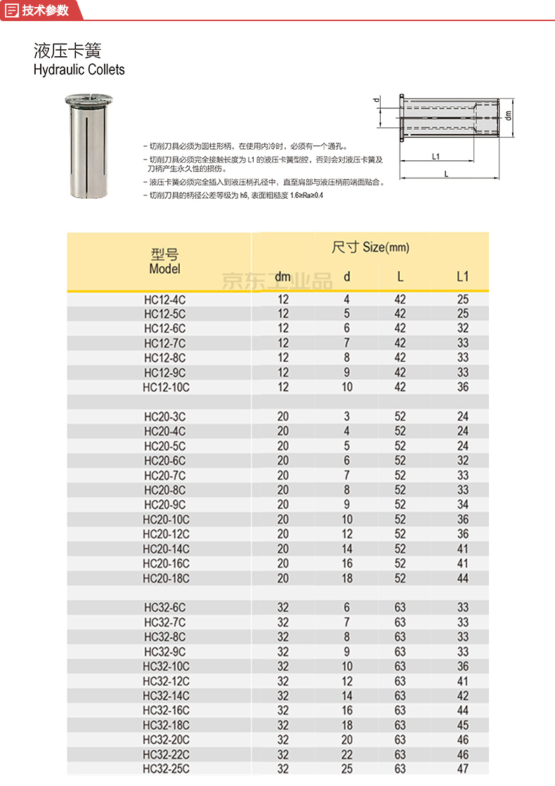 森泰英格 液压卡簧;hc20-6c