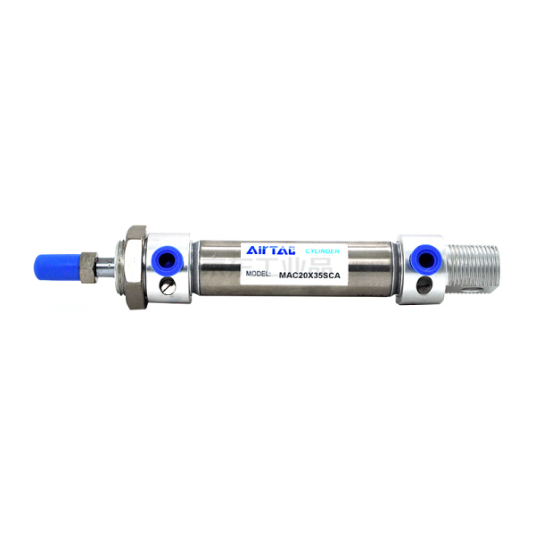 亚德客(airtac) 不锈钢迷你气缸,双作用,可调气缓冲,带磁环;mac25x200