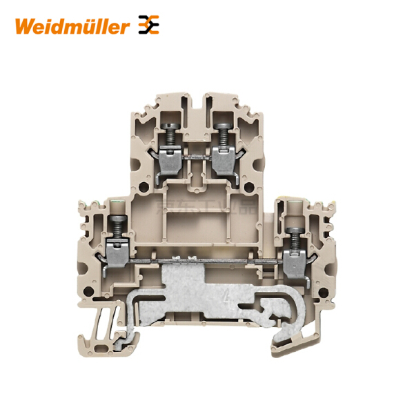 魏德米勒 双层端子,螺钉联接,2.5mm,800v,24a,深褐;wdk 2.5n du-pe
