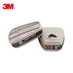 3M 6001CN 有机蒸气滤毒盒,2个/包,可有效防护有机气体及蒸气,如苯及同系物、汽油、丙酮、二硫化碳、醚等;XH003864440