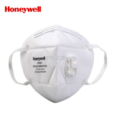 霍尼韦尔(Honeywell) 耳带折叠式戴带阀防颗粒口罩,小白,5只/袋,60袋/箱;D7002V-WH5
