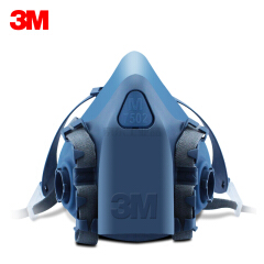 3M 7502硅胶半面型防护面罩(中号),需搭配配件使用;7502