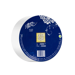清风 舒柔纯品3层平纹180m珍宝卷纸,单张尺寸120mm*91mm,12卷/箱;BJ00AB