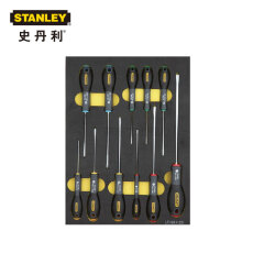 史丹利 11件套三色柄螺丝批工具托;LT-011
