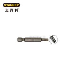 史丹利 6.3MM系列中孔花形旋具头TT10×50mm(×10),10个/盒;63-074T
