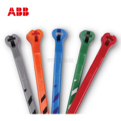 ABB 耐候性尼龙6.6扎带-各色俱全,-40-85℃,100个/包;TY525M-CLRS
