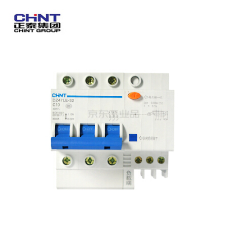 正泰 剩余电流动作断路器;DZ47LE-32 3P D6 30mA