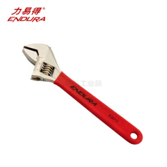 力易得 沾塑柄活动扳手10寸;E2013