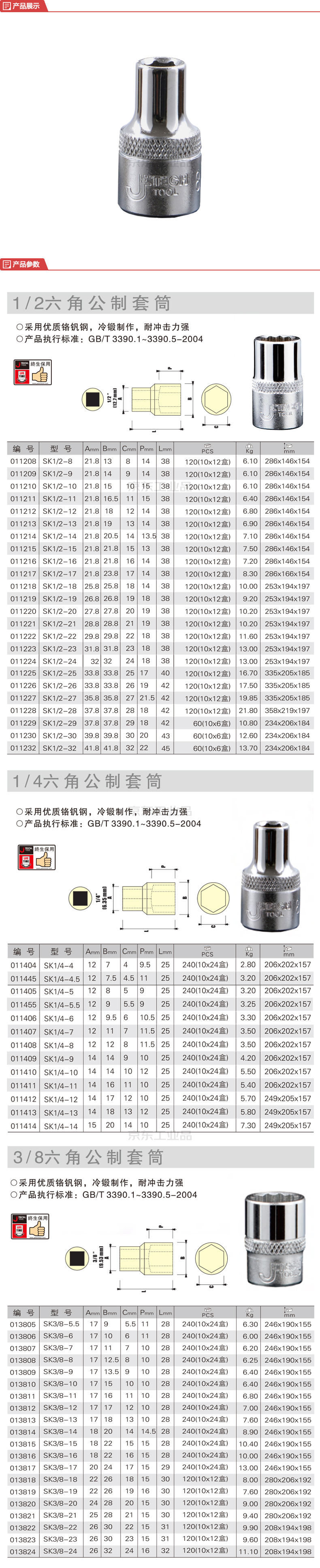 套筒规格尺寸图解图片