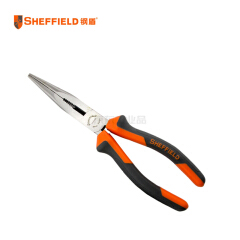 钢盾(SHEFFIELD) 双色柄尖嘴钳8寸;S045005