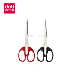 得力(deli) 剪刀(混)(把)160X62mm,12把/包,20包/箱;6034