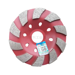 小蜜蜂工具 云石片100mm大结块碗磨红色;XMF012