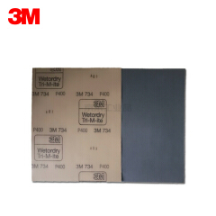 3M P400 734 水砂纸,50张/包,500张/箱;P400 734 227mmX280mm