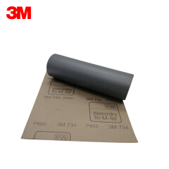 3M P600 734 水砂纸,50张/包,500张/箱;P600 734 227mmX280mm