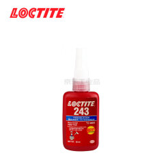 汉高 乐泰(LOCTITE) 蓝色耐油型中等强度螺丝锁固胶,10支/盒,10盒/箱;243 50ml