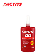 汉高 乐泰(LOCTITE) 红色耐油型高强度螺丝锁固胶;263 250ml