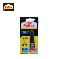 汉高 百得(Pattex)超能胶精准装5g,12支/盒;PSB5