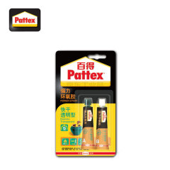 汉高 百得(Pattex)强力环氧胶透明快干型15ml*2,2个/卡;PKM12C-1