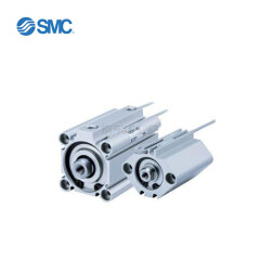 SMC 薄型气缸,标准型:单杆双作用,内置磁环;CDQ2B32-50DZ