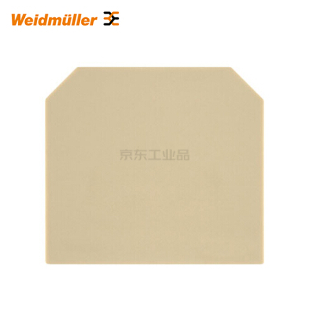 魏德米勒 SAK系列,接线端子,端板,1.5mm,米色,直接安装；AP ASK1