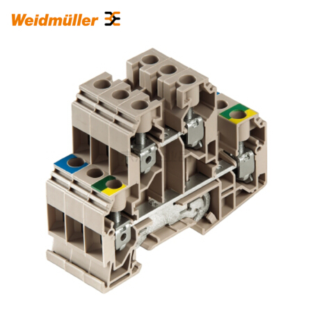魏德米勒 直通型接线端子,双层端子,螺钉联接,10mm,800V,57A,深褐；WDK 10 SET BCD