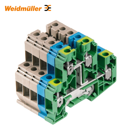魏德米勒 直通型接线端子,双层端子,螺钉联接,10mm,800V,57A,深褐；WDK 10 SET LS