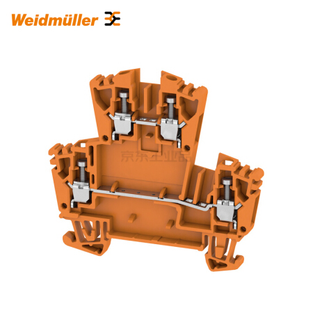 魏德米勒 直通型接线端子,双层端子,螺钉联接,2.5mm,400V,24A,橙色；WDK 2.5 ZQV OR