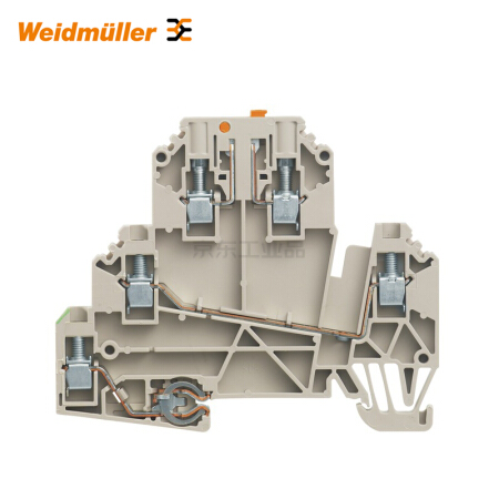 魏德米勒 电流测试端子,螺钉联接,2.5mm,690V,24A,可翻转,深褐；WDK 2.5/TR-DU-PE STB