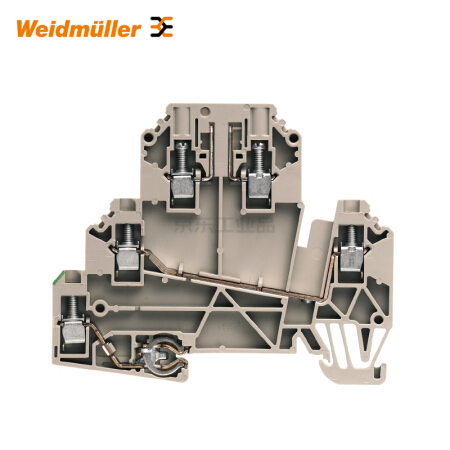 魏德米勒 电流测试端子,螺钉联接,2.5mm,690V,24A,无,深褐；WDK 2.5/TR-DU-PE/o TNHE