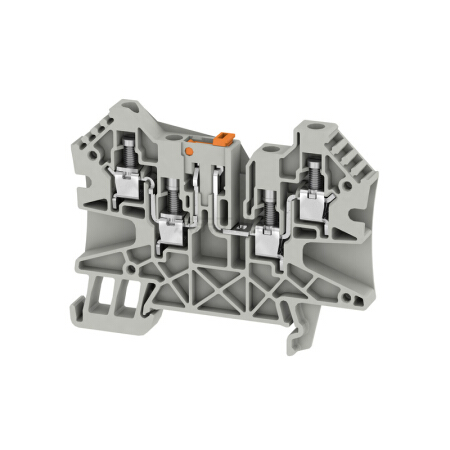 魏德米勒 电流测试端子,螺钉联接,4mm,500V,27A,可翻转,灰色；WTR 4/ZZ STB GR