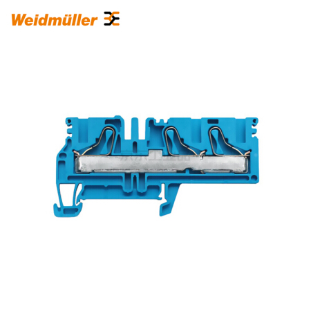 魏德米勒 直通型接线端子,PUSH IN,10mm,800V,57A,蓝色；PDU 6/10/3AN BL