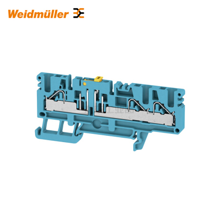 魏德米勒 电流测试端子,PUSH IN,4mm,500V,24A,蓝色；PTR 2.5/4/3AN BL