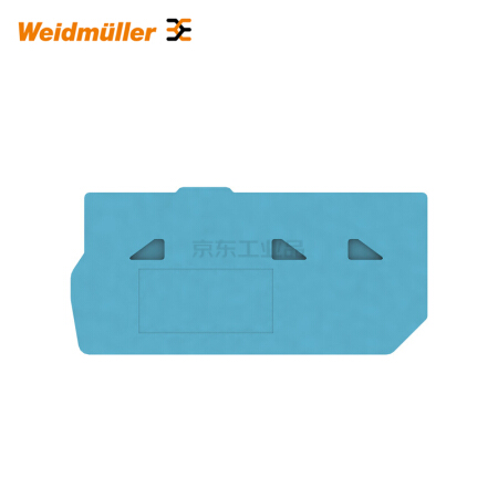 魏德米勒 P系列,端板,蓝色,2.5mm；PAP 2.5/4/3AN BL