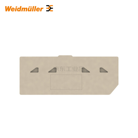 魏德米勒 P系列,端板,深褐,2.5mm；PAP 2.5/4/4AN