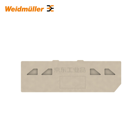 魏德米勒 P系列,端板,深褐,2.5mm；PAP PTR2.5/4/4AN