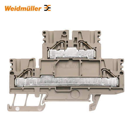 魏德米勒 直通型接线端子,双层端子,PUSH IN,4mm,800V,32A,深褐；PDK 2.5/4