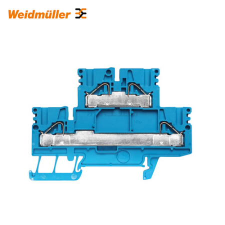 魏德米勒 直通型接线端子,双层端子,PUSH IN,4mm,800V,32A,蓝色；PDK 2.5/4 BL