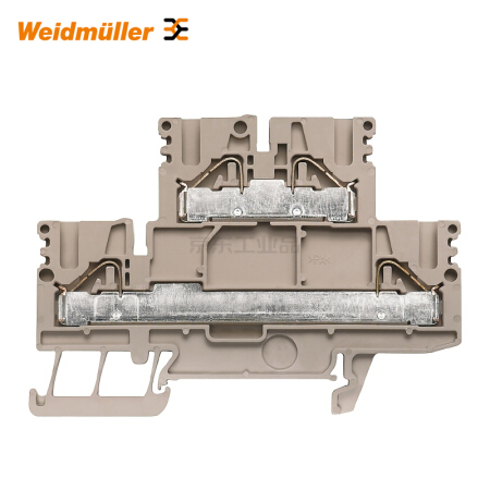 魏德米勒 直通型接线端子,双层端子,PUSH IN,800V,24A,深褐；PDK 2.5/4N-L