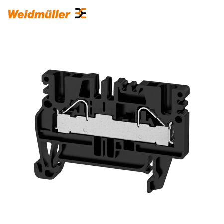 魏德米勒 直通型接线端子,PUSH IN,4mm,800V,32A,黑色；PDU 2.5/4 SW