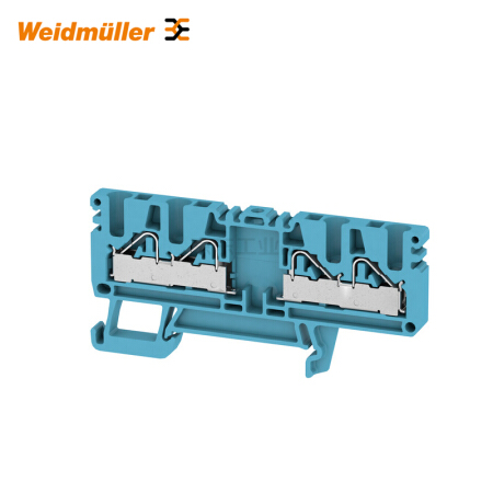 魏德米勒 直通型接线端子,PUSH IN,800V,32A,蓝色；PDU 2.5/4/2X2AN BL