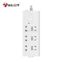 公牛 双重防雷插座插排 6位总控 3米 10A 250V;GN-H1330
