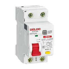 德力西电气 小型漏电保护断路器 DZ47sLES 上进线 1P+N(N极直通) C型 10A ；DZ47SLES1C10