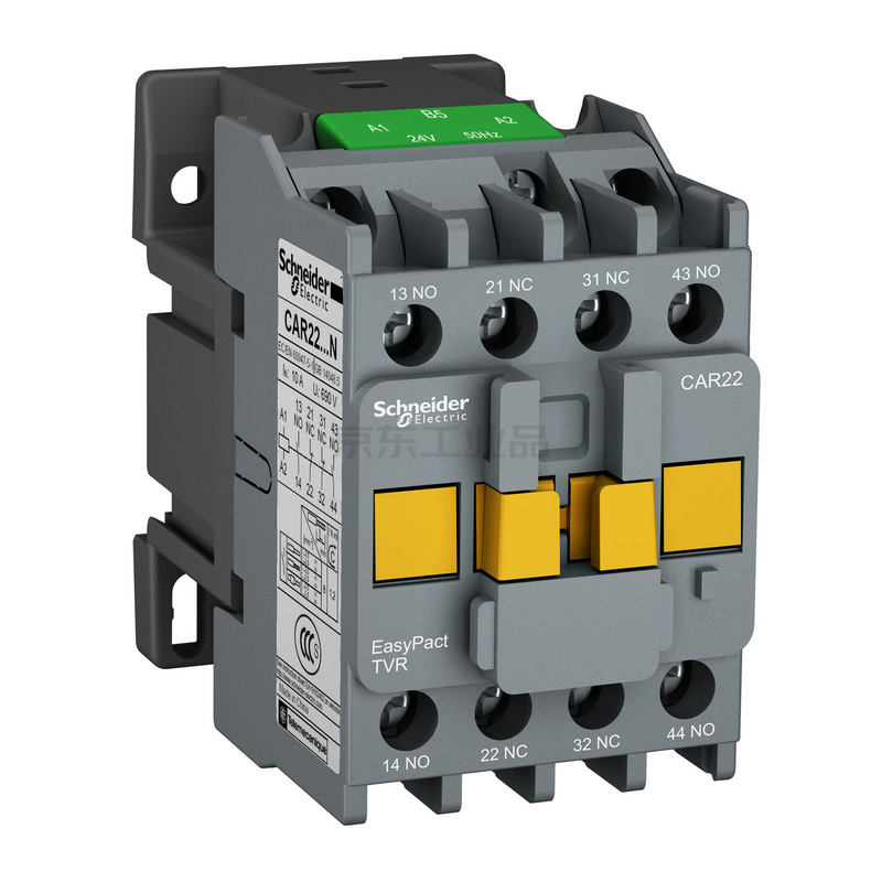 施耐德 easypact tvr控制继电器,380v,50hz,4no;car40q5n