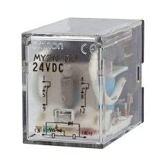 欧姆龙 微型功率继电器；MY2N-D2 DC24