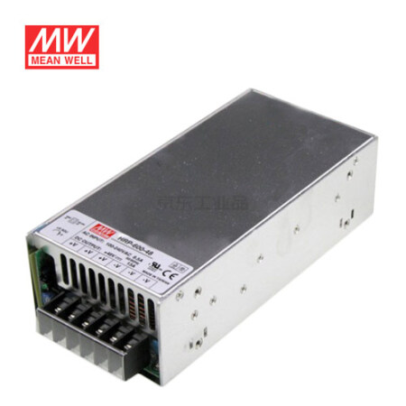 明纬 600W单组输出具有PFC功能开关电源,8台/箱；HRP-600-5