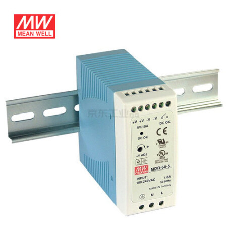 明纬 60W单组输出导轨型工业电源,42台/箱；MDR-60-48