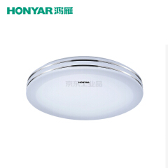 鸿雁 兆亮Ⅱ代星光银系列LED圆形吸顶灯,20W,5700K;93805284