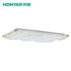 鸿雁 零边系列LED方形吸顶灯,130W,三段调色温;93805388