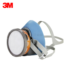 3M 电商版HF-52单罐硅胶尘毒套装(HF-52面罩,3301CN滤毒盒,3N11CN预过滤棉*1,385滤棉盖,389吸汗垫);XY003879356