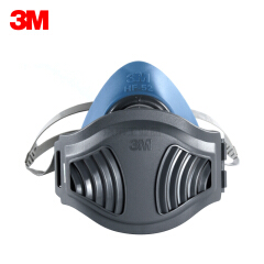 3M 电商版HF-52单罐硅胶防尘套装,包含(HF-52面罩,1700承接座,1705CN滤棉*3,389吸汗垫);XY003879356